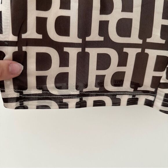 NWT Peppermayo morning logo peace jumpsuit in chocolate and cream - Picture 5 of 12